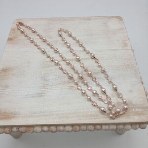 Givenchy Gold-tone Crystal/Pearl  Necklace